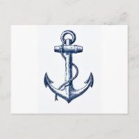 Navy Blue Anchor