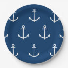 Navy Blue Anchors Pattern 1