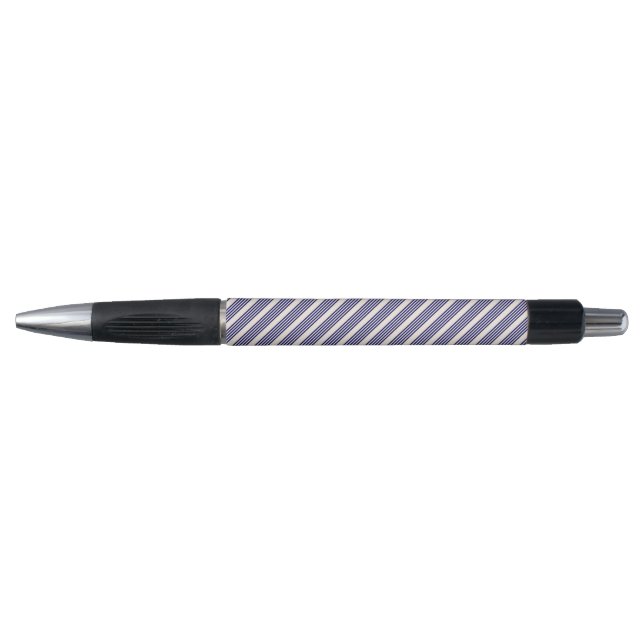 Navy blue and beige five stripes pattern (Front)