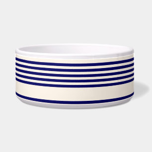 Navy blue and beige five stripes pattern