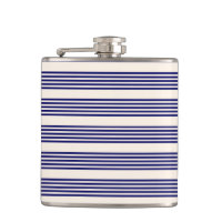Navy blue and beige five stripes pattern
