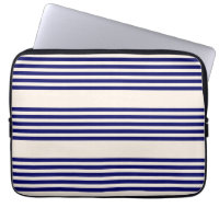 Navy blue and beige five stripes pattern