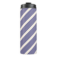 Navy blue and beige five stripes pattern
