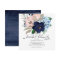 Navy Blue and Blush Flowers Bridal Brunch