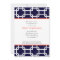 Navy Blue and Coral Preppy Invitation