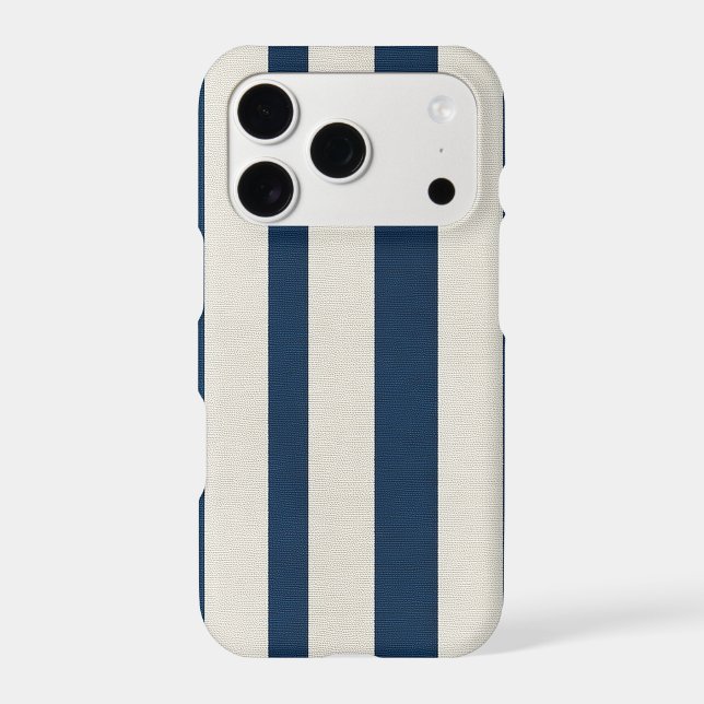  Navy Blue and Cream Vertical Stripe Seamless  (Back)