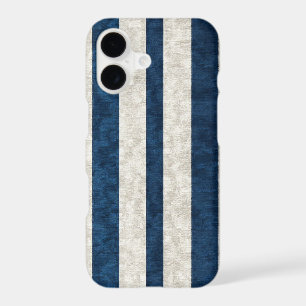 Navy Blue and Cream Vertical Stripe Seamless