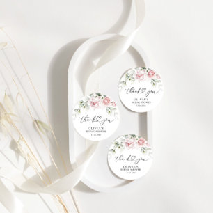 Navy Blue and Dusty Rose Bridal Shower Gift Tag