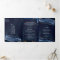 Navy Blue and Gold Agate Photo Collage Wedding