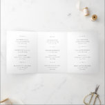 Navy Blue and Gold Agate Wedding program Tri-Fold Programme<br><div class="desc">Navy Blue and Gold Agate Wedding</div>