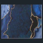 Navy Blue and Gold Faux Glitter Agate Wrapping Paper<br><div class="desc">This elegant and glamourous wrapping paper is versatile and can be used for giving gifts or art and craft projects. It is ideal for any occasion such as birthdays, weddings, bridal showers, baby showers, anniversaries or general gifts. It features navy blue marble agate on a distressed navy blue background. The...</div>