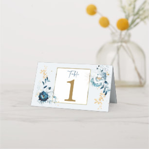  Navy Blue and Gold Food tags
