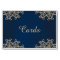 Navy Blue and Gold Indian Style Card