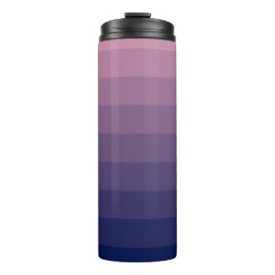 Navy Blue and Mauve Gradient Thermal Tumbler
