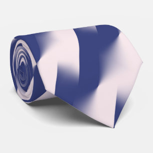 Navy Blue and Pink Diagonal Color Block Ombre Zig Tie