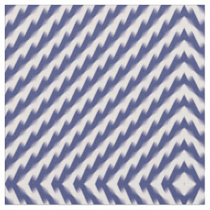 Navy Blue and Pink Diagonal Colour Block Ombre Zig Fabric