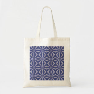 Navy Blue and Pink Origami Fortune Teller Pattern Tote Bag