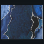 Navy Blue and Silver Faux Glitter Agate Wrapping Paper<br><div class="desc">This elegant and glamourous wrapping paper is versatile and can be used for giving gifts or art and craft projects. It is ideal for any occasion such as birthdays, weddings, bridal showers, baby showers, anniversaries or general gifts. It features navy blue marble agate on a distressed navy blue background. The...</div>