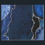 Navy Blue and Silver Faux Glitter Agate Wrapping Paper<br><div class="desc">This elegant and glamourous wrapping paper is versatile and can be used for giving gifts or art and craft projects. It is ideal for any occasion such as birthdays, weddings, bridal showers, baby showers, anniversaries or general gifts. It features navy blue marble agate on a distressed navy blue background. The...</div>