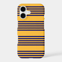 Navy blue and sunny yellow five stripes pattern