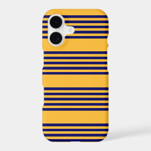 Navy blue and sunny yellow five stripes pattern