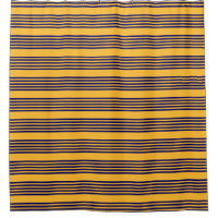 Navy blue and sunny yellow five stripes pattern