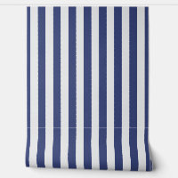 Navy blue and white awning stripe