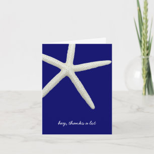 Navy Blue and White Best Man Thank You Cards