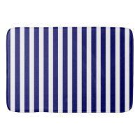 Navy blue and white candy stripes