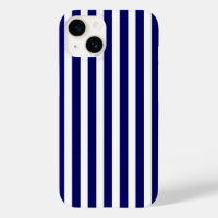 Navy blue and white candy stripes