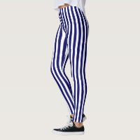 Navy blue and white candy stripes