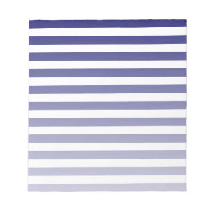 Navy blue and white candy stripes notepad