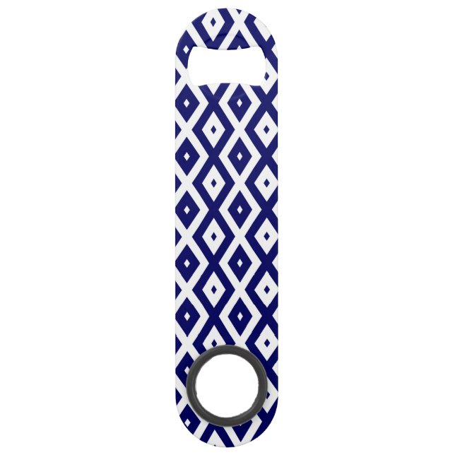 Navy blue and white diamond pattern (Front)