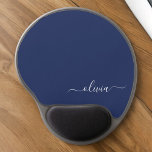 Navy Blue and White Modern Monogram Gel Mouse Mat<br><div class="desc">Introducing our Navy Blue and White Modern Monogram Collection: Elevate your home decor with our sophisticated collection featuring a contemporary navy blue and white colour scheme. Each piece is meticulously crafted to exude elegance and style, perfect for adding a touch of modern flair to any room. Whether you're looking for...</div>