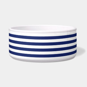 Navy Blue and White Stripe Pattern