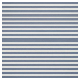 Navy Blue and White Striped Fabric