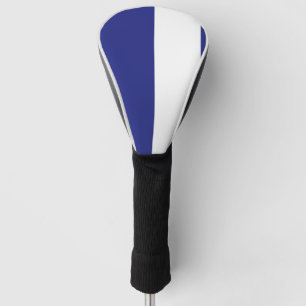 Navy blue and white stripes golf head cover