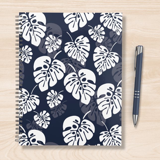 Navy Blue and White Tropical Foliage | Floral Planner (Creator Uploaded)