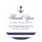 Navy Blue and White Wedding Favour Anchor Stickers