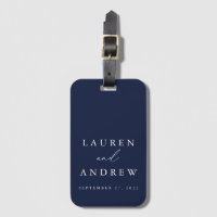 Navy Blue and White Wedding Personalised