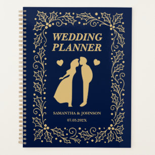 Navy Blue & Antique-Gold Luxury Wedding Planner
