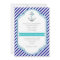 Navy blue, aqua anchor & stripes nautical wedding