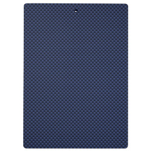 Navy Blue Automotive Carbon Fibre Weave Print Clipboard