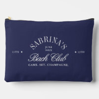Navy Blue Bachelorette Bach Club Cosmetic Bag