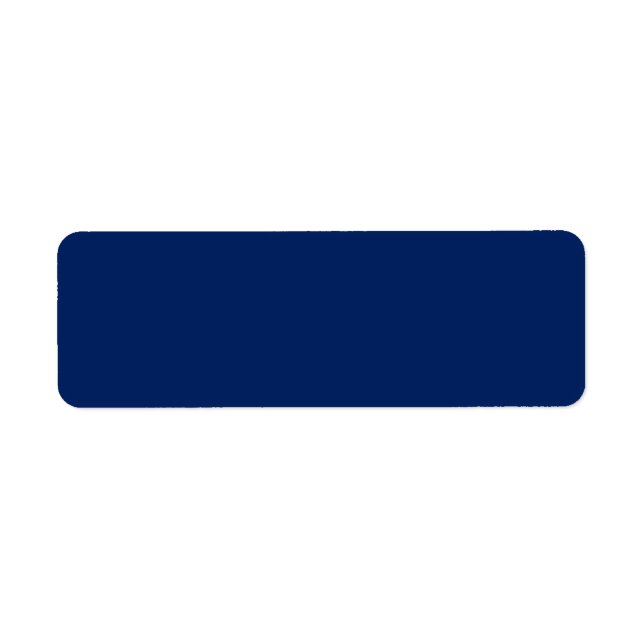 Navy blue background blank custom label (Front)
