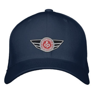 Navy blue ball-cap with red embroidered MCR logo Hat