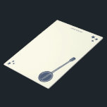 Navy Blue Banjo Personalised Writing Paper Notepad<br><div class="desc">This writing paper or stationery notepad features an illustration of a banjo in navy blue with matching navy blue star accents set against a cream coloured background. You can personalise this pad with a name or other message at the top.</div>