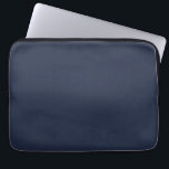 Navy Blue Blue Laptop Sleeve<br><div class="desc">This dark shade of the world's most popular colour was once called marine blue and has been used by the British Navy since the eighteenth century. Navy blue represents trust and stability and is less attention-seeking than lighter shades of blue. Navy blue is conservative and evokes feelings of tradition and...</div>