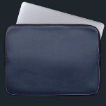 Navy Blue Blue Laptop Sleeve<br><div class="desc">This dark shade of the world's most popular colour was once called marine blue and has been used by the British Navy since the eighteenth century. Navy blue represents trust and stability and is less attention-seeking than lighter shades of blue. Navy blue is conservative and evokes feelings of tradition and...</div>