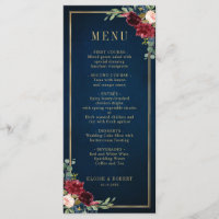 Navy Blue Blush Burgundy Gold Geometric Wedding